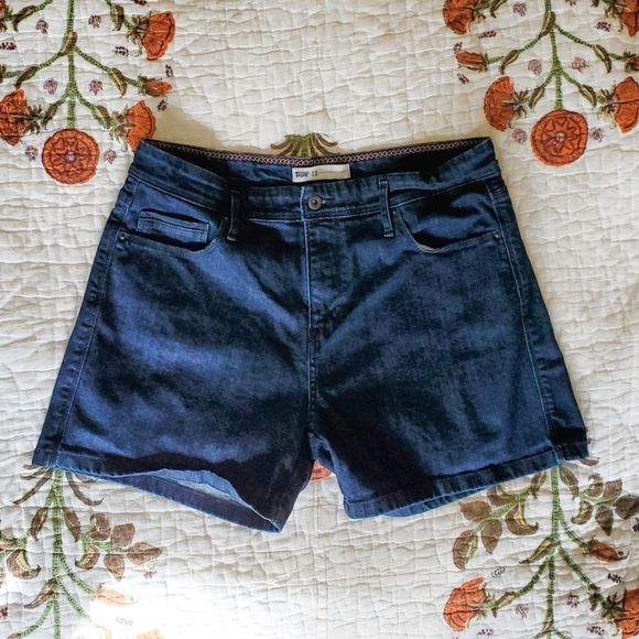 Levi's Denim Jean Shorts, Sz 12, EUC